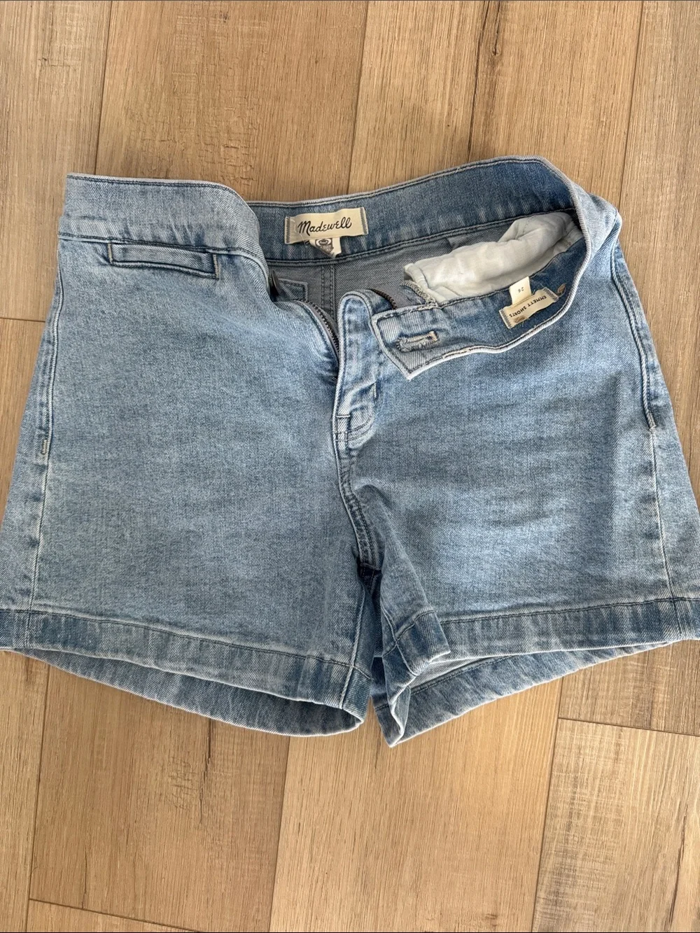 Madewell Classic Light Blue Denim Shorts